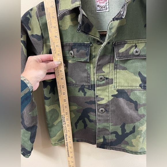 Vintage Pointer Brand Boys Green Camo Long Sleeve Jacket - Picture 4 of 7